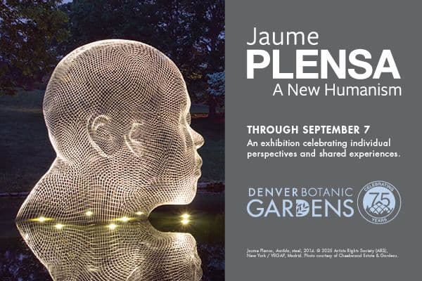 Display ad for Denver Botanic Gardens: Jaume Plensa - A new humanism