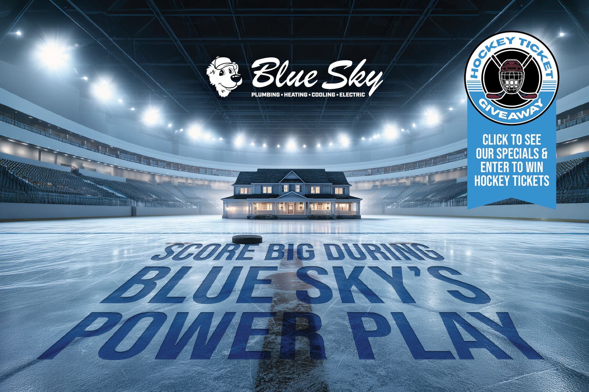 Display Ad: Blue Sky Hockey Ticket Giveaway